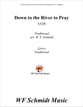 Down to the River to Pray SATB choral sheet music cover